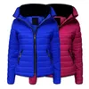 Women's Down Chic Stand Collar Solid Color Puffer Coat Winter Jacket Skin-Touch All-Match