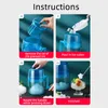 Glassverktyg Hushåll MINI SHAVER Crusher Snow Cone Portable Manual Crushing Machine Fried Smoothie Block Shredder 230222