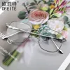 Ch Cross Sunglasses Frames Designer Luxury Heart Men Eyeglass New Fashion Metal Anti Blue Mirror Large Flat Optical Chromes Women Brand Glasses 22cu