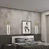 Lâmpadas pendentes pós -moderna Quarto criativo simples e quente rede romântica Vermelho Personalidade Luz Luxo Estudo de cabeceira de luxo Small lustre