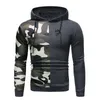 Men's Hoodies Brand Creative Fashion Leisure Personality Splicing Sports Vacation Camouflage Business Mens