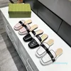 2022 Slippers Sandals Lefu Shoes Spring and Summer New Style Slistring Oud Spring 344 Double G Square Head Casual 35-41