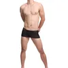 Caleçon Sexy Hommes Corps au Toucher Lisse Confortable Transparent Boxer Bikini Style Haute Élastique Sous-Vêtements Noir Blanc