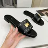 Flat Slippers Sandals beach Slipper sandal summer outdoor slides men women casual shoes girl boy leather rubber slide with box luxury flats flip Flops