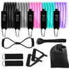 Resistance Bands 12PCS Set Bodybuilding Home Gym Equipment Professional Training Weight Fitness Elastic Rubber Expander 230222