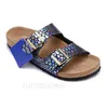 Birks Sandals Arizona glider män Kvinnor tofflor Birko-flor nubuck läder mockor Täppar Mocha Black White Grey Bruwn Navy Beach Shoes Sunscreen Design 23ess