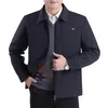 Men's Jackets Middle-aged And Older Father Coat Male Spring Jacket Thin Section Dad Loose Shirt W374Men's