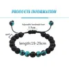 Strand Beaded Strands Réglable Lava Rock Stone Essential Oil Anxiété Diffuseur Bracelet Unisexe Avec Perles Oeil De Tigre En Bois Bracelet Femme Homme