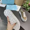 Met doos Prad Topkwaliteit dames casual schoensandalen Sneakers Dubbel wiel Nylon Gabardine Lichtgewicht dikke bodem Beroemde ontwerper Overtref mij 9298