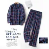 Mäns sömnkläder 7xl -Large Plus Size Mäns höst- och vinterpläddesign Långärmad byxor kostymer Flanell hemkläder män pajamas set 230221