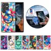 Magsafe Phone Cases for Samsung Galaxy S23 S22 S21 S20 Ultra Plus Wireless Charging Magnetic Car-mounted Colorful Painting PU Leather Shockproof Protective Case