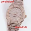 Mode de haute qualité Iced Out WatchesMens Wrist Luxury Round Cut Lab Gr DDGU EI9W