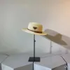 Chapeau de seau de concepteur nouveau panama naturel chapeau de paille en forme douce été femmes hommes large bord plage casquette de soleil protection UV fedora cadeau d'anniversaire