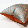 Kudde Luxury Cover Orange 50x50 Hem Dekorativ för vardagsrumsoffa Jacquard Designer Case 45x45