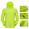 Racing Jackets Men Dames Snel droog wandelen 2023 Waterdichte zonbeschermende Outdoor Sports Coats Skin Male vrouwelijke windjack