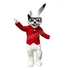 Performance Halloween Easter Rabbit Mascot Costume Simulazione Cartoon Anime Tema Personaggio Adulti Taglia Natale Pubblicità esterna Vestito per uomo Donna