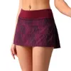 Pleated Mid-Rise Tennis Skirt With Two Pocket Women Shorts Yoga Sports Short Skirts L8207 S s