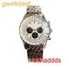 Hoogwaardige mode Iced Out Out Watchesmens Pols Luxury ronde Cut Lab Gr Ddgu SP2M