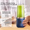 Fruktgrönsaksverktyg Portable Juicer Blender 6 Blade Cup 400 ML USB RECHARGABEABEL SPEEZER FOOD MIXER Kök Supplies Ice Crusher 230222