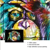 Pintura de imagens de parede para decorações de casa Decorações de casas graffiti Cute Monkey Canvas Pintura Poster estampado colorido e impressões Woo