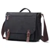 BROCKASES RETRO CANVAS Multifunktion Messenger Shoulder Bag Suitcase Card Pocket For Men Women Outdoor Office 2023
