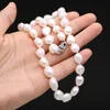 Strand pärlstav strängar naturligt sötvatten pärlarmband lila orange vita runda pärlor armband elastiska kedja för kvinnliga män smycken
