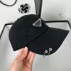 カップルサマーホリデーデザイナーボールキャップ洗浄された三角形の文字casquette201k