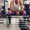 5 st strumpor Hosiery 50 Styles Compression Socks Knee High Happy Sportrs Compression Socks Anti Trötthetsmärta Relief Varicose Venes Men Women Socks Z0221