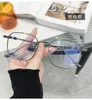 Ch Kreuz Sonnenbrille Rahmen Designer Luxus Herz Männer Brillen Metall Myopie Objektiv Männlich Quadrat Großes Gesicht Trend Farbe Auge weibliche Ligh224U