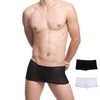 Mutande da uomo sexy corpo liscio al tatto confortevole boxer trasparente stile bikini biancheria intima alta elastica nero bianco