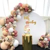 Andere evenementenfeestjes Pink Balloon Garland Arch Kit Latex Confetti Bruiloft Verjaardag Decoratie Baby Shower Gender Reveal Doop Decor 230221