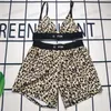 Costumi da bagno da donna leopardati Bikini Costumi da bagno da donna Luxurys Costumi da bagno da donna Sexy Bikini di marca con lettera Pad pettorale regolabile SML