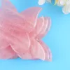 Quartz rose gua sha masseur de peau beutfly papillon de pierre naturelle jade guasha gratter