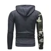 Men's Hoodies Brand Creative Fashion Leisure Personality Splicing Sports Vacation Camouflage Business Mens