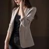 Women's Suits & Blazers Suit Jacket Women Autumn And Winter Korean Slim Buckle Cardigan Commuter Long Sleeve Small OL Trend