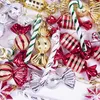 Decorações de Natal 2023 Árvore pendurada Candy Cane Snowflake Ornamentos