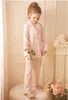 Pyjamas für Kinder und Mädchen, Prinzessinnen-Nachtwäsche, Pyjama-Sets mit Umlegekragen