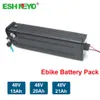 Ersättningsbatteripaket skivfisk 48V 13AH 15AH 20AH LITHIUM JON BATTERIA FÖR ELEKTRISK CITY CYCLECLE AKKU SHENGMILO MX20 PLUS