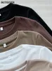 Camisetas de punto para mujer BGTEEVER Camiseta gruesa de algodón de manga completa para mujer Slim Fit Otoño Invierno Jerseys de fondo Camisa Mujer Casual Tops básicos Goth 230222