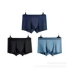 Underpants 3pcs/lot Panties Men Sexy Solid Ice-silk Cotton Comfortable Breathable Underwear Calzoncillo Hombre Man