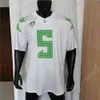 Vin Oregon Ducks Football Jersey NCAA College Marcus Mariota Justin Herbert Bo Nix Ferguson Irving Whittington Franklin Hill Flowe Dollars Cardwell DJ Johnson