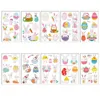 2023 Easter Stickers Noctilucent Facial Makeup Chick Egg Sticker for Laptop Skateboard Luggage Bumper Car Party Decorations Easy to paste