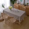 Table Cloth Cotton Linen Tassel Sagging Set Home Simple Stripes Tablecloth Dinning Room Decor Cover Dining Protector