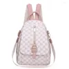 Bolsas escolares Europeias e American PU Soft Cozpack Backpack Feminino Moda Escolar Moda de grande capacidade Viagens de negócios