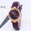 Polshorloges mode horloge dames lederen dames kijkt kristal luxe roze zwarte montre femme femme small watchwristwatcheswristWatches iris22