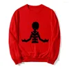 Men's Hoodies Cartoon Accelerator Long Sleeves Sweatshirt 6 Color Luminous Casual O-Neck Tops