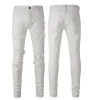 Noir Hommes Slim designer jeans pantalons de maternité Jeans Peinture Trou Spot Style Détruit Maigre Lavé Jeunesse Droite Luxe Casual Régulier Cowboy Denim Pantalon Pantalon