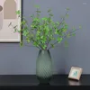 Decoratieve bloemen Simulatie Film Hangende bell-tak Multi-petal bladeren Japanse Mori Home Zijde doek Groene plant nepbloem