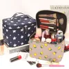INS Web Celebrity Cosmetic Bag for Women Portable High Capacity Travel Waterproof Portable Cosmetic Case for Girls345i