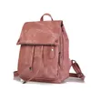 School Bags Women Large Capacity Backpack Quality Leather Female Vintage Bag Travel Bagpack Ladies Bookbag Rucksack 2023